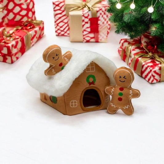 Gingerbread Hide-and-Seek Dog Toy