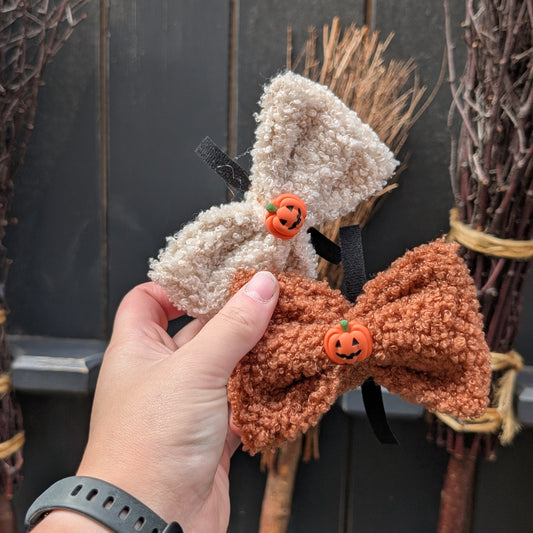 Halloween Teddy Bow