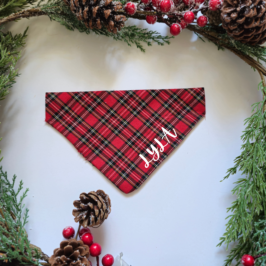 Red Check Bandana